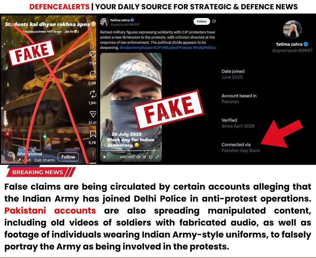 Rayan_9329's tweet photo. #Pakistan citizens like @ayeshazahr80067 &amp; @BizzBuzzPK should be considered as cyber criminals who circulate fake videos to create instability south #Asia region for example in #India. Their motive to hurt India peace &amp; prosperity for own nation selfish desires. https://t.co/uHeUWZJRna