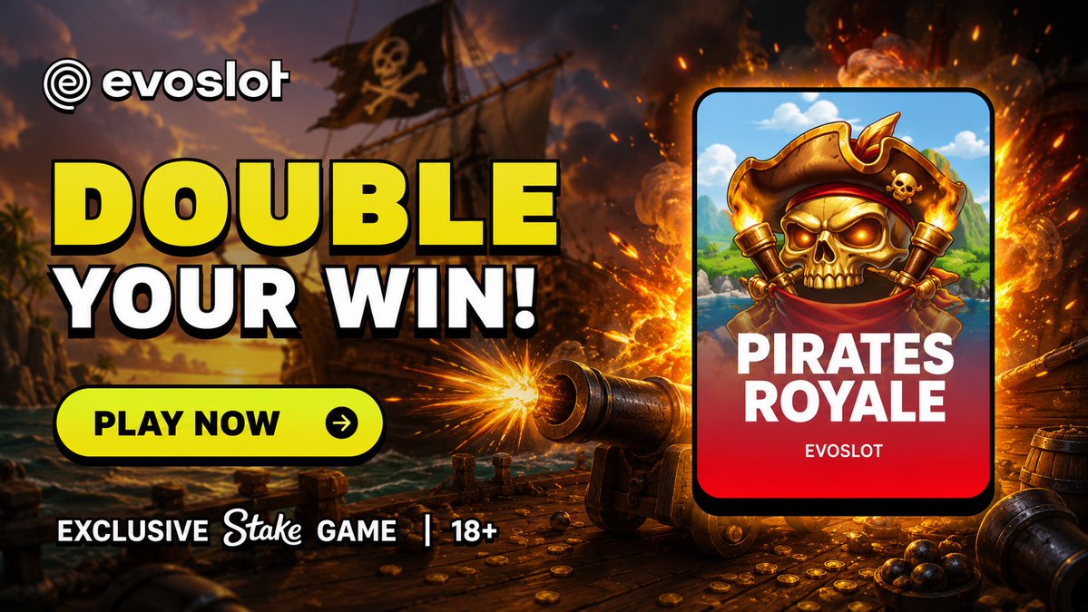 evoslotgaming's tweet photo. Double Your Win is back for Pirates Royale - every win from today onwards is eligible.

All you need to do is post your win, include your Bet ID, and tag us.

LIKE + RT FOR $50 https://t.co/LLito1lGye
