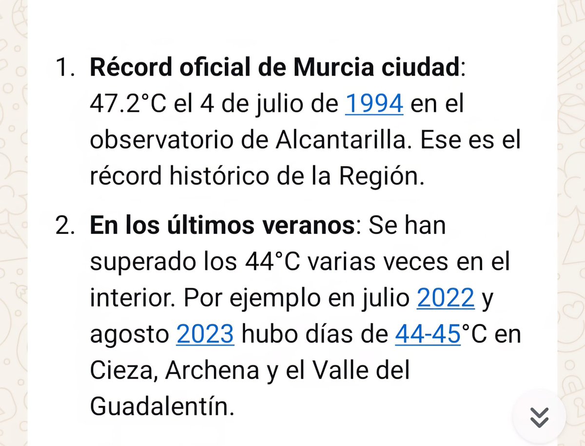AzotandoM's tweet photo. Nos tienen a todos alarmados alegando temperaturas nunca vistas, y ya en verano del 94 en mi Murcia natal llegamos a 47'5 °.
Se ven muy preocupados con la emergencia climática, pero con todo lo recaudado en impuestos, y fondos Next Génération, solo compraron 6 de 10 hidroaviones. https://t.co/mIaHnvviD9