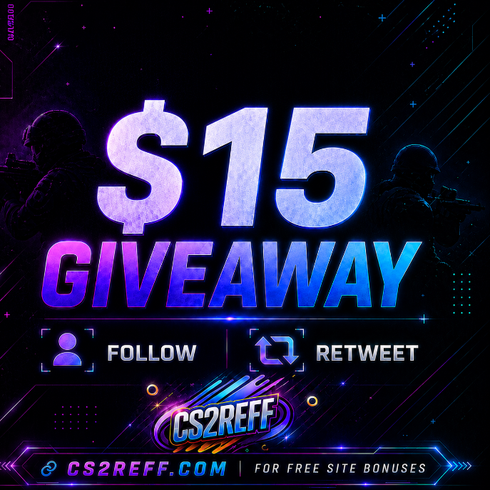 Cs2Reff's tweet photo. $15.00 GIVEAWAY  ! 

🟪Follow me 
🟪Like &amp; Retweet
🟪Tag a friend

The winner will be drawn in 72 hours  good luck!

#CS2giveaway #CS2 https://t.co/5sRU5oaXuU