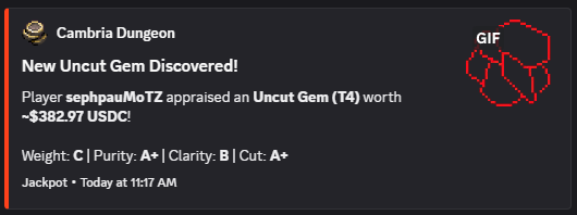 seph0120's tweet photo. Question!
Why are you sleeping and not playing @playcambria ????
Got $2000+ in ONE day 😇 (cant attach more ss)
I play I win EZ 😇🥰
also GF BUFF @Paotato01  for appraising those uncut gems for me because I have no luck in appraising them 🤣

@communitybria 
@MarkofTheZeal https://t.co/tDdV7dsxuF