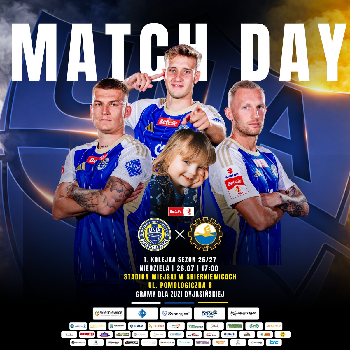 uniaskcofficial's tweet photo. Dzień meczowy! Pełna mobilizacja!
Dziś gramy ze FKS Stal Mielec. Pierwszy gwizdek godz. 17:00! [🎟️ BILETY] 👉 https://t.co/40xm4kaqDe

Zbieramy pieniądze dla 3-letniej Zuzi Dyjasińskiej! Podzielmy się sercem 👉 https://t.co/ix0l8Pw21O

Bądźcie z nami! ⚪🔵🟡 https://t.co/Ms8L1lUkwP
