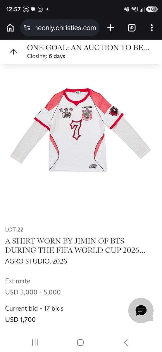 gomdorichick's tweet photo. BTS donated one piece of clothing each for the charity auction at Christie's!! 

https://t.co/fb3WYaXoJ8 https://t.co/1N6WbNqbJM