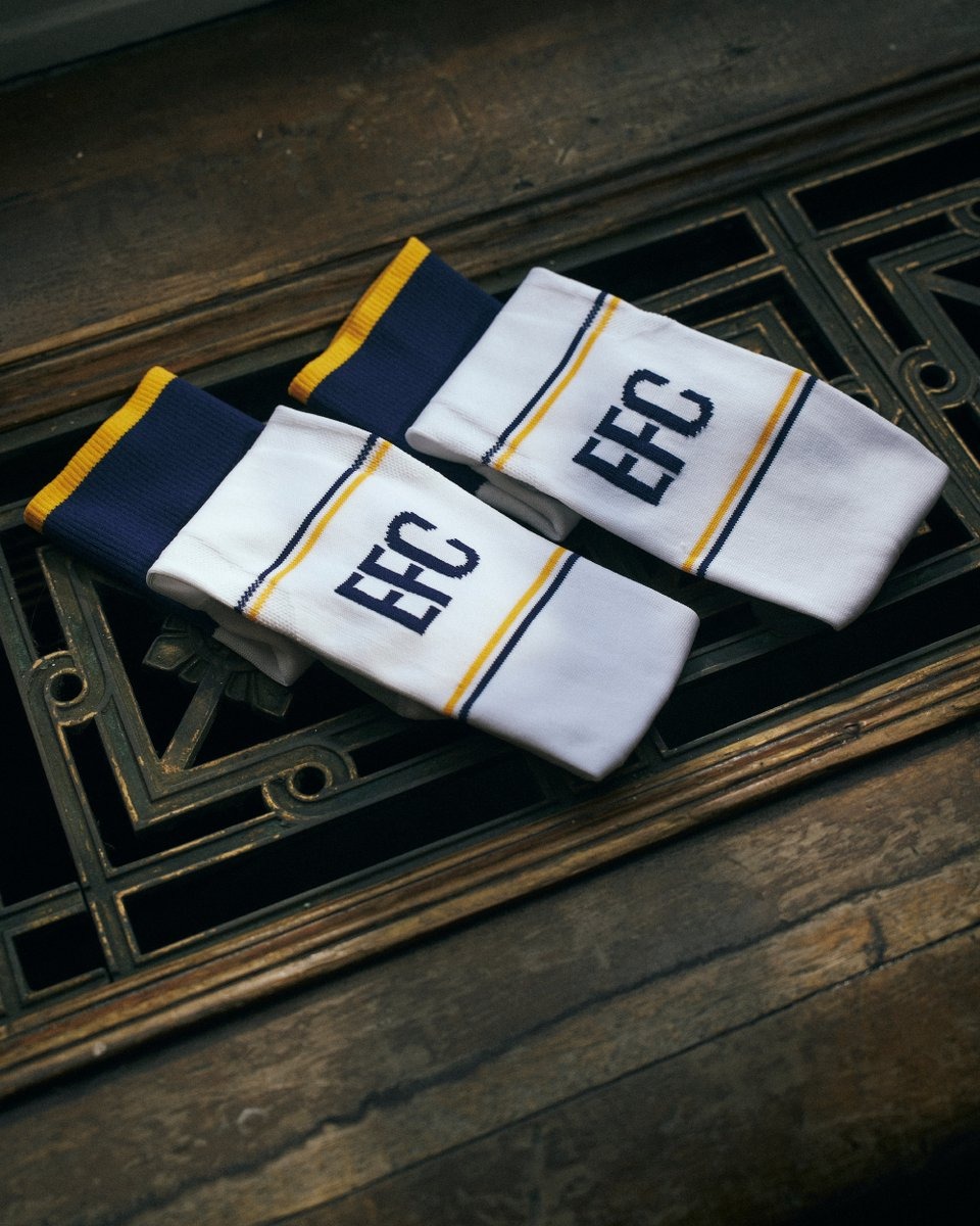 Everton's tweet photo. Our 2026/27 away kit is available in-store and online now. 🤩⚪️
