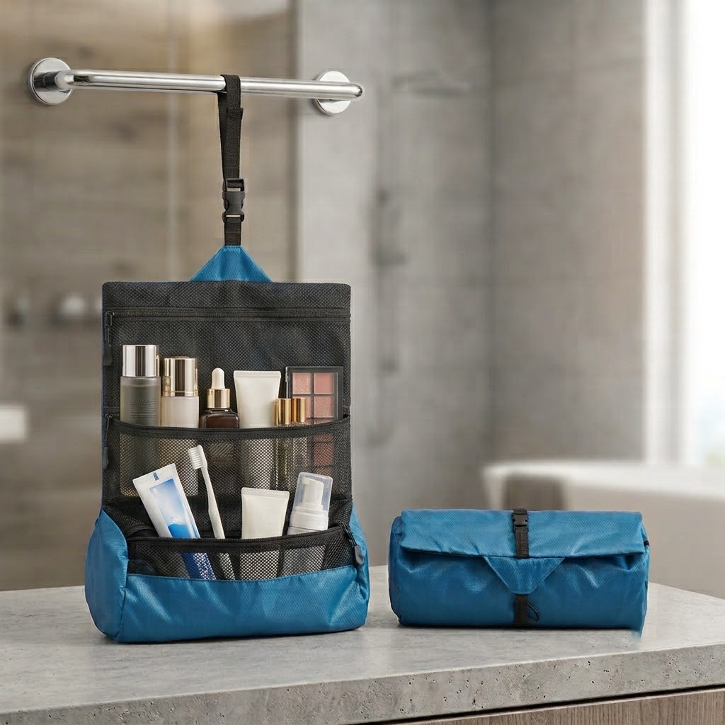 SiLongComm42148's tweet photo. Tired of cluttered hotel counters? 🧼 Roll, buckle &amp; hang your toiletries anywhere! Waterproof mesh compartments keep it neat.

👇 Get yours: [https://t.co/2TpgTltmuY]

#TravelHacks #PackingOrganizers #SiLJIATING https://t.co/DI9dBbarg0