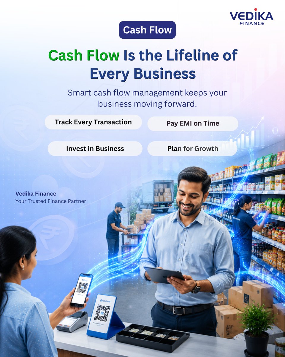 Team_Vedika's tweet photo. 💰 𝐂𝐚𝐬𝐡 𝐅𝐥𝐨𝐰 𝐈𝐬 𝐭𝐡𝐞 𝐋𝐢𝐟𝐞𝐥𝐢𝐧𝐞 𝐨𝐟 𝐄𝐯𝐞𝐫𝐲 𝐁𝐮𝐬𝐢𝐧𝐞𝐬𝐬

A business doesn't just grow through sales—it grows through healthy cash flow. 

🌐 Learn more: https://t.co/YrrySZnyK6
.
.
.
.
#VedikaFinance #VedikaCreditCapital #FinancialEducation #CashFlow https://t.co/ITvMMrPZWn
