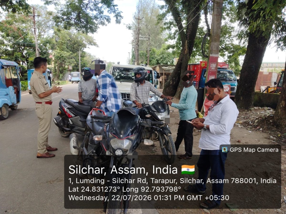 dccachar's tweet photo. The Joint Task Force is continuing its enforcement drive across the district to ensure prescribed load limits are followed and to curb the movement of overloaded goods vehicles, which cause serious damage to public roads and bridges. https://t.co/ymxOtP7mxj