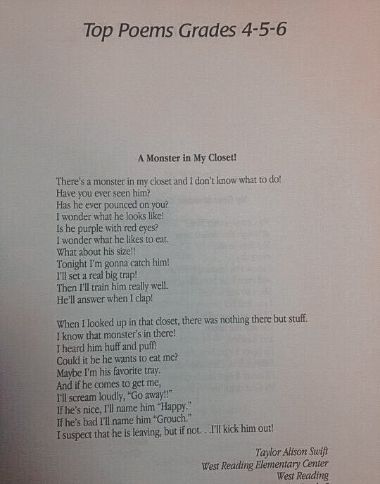 Rockyweird7's tweet photo. Btw Scott swift and Andrea had no choice  but to lock in on Taylor’s career after she won the national poetry contest in fourth grade
Like that’s a genius meant for greatness right there, now she's the biggest artist this century 😭😭 https://t.co/f9XyOlCwhx
