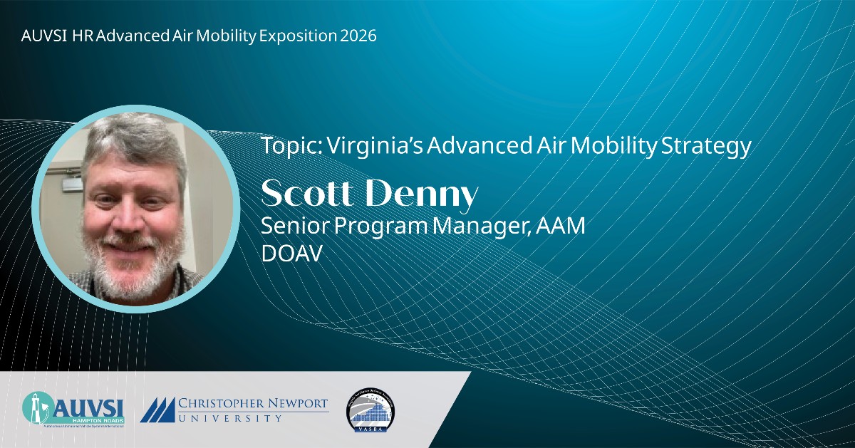 AuvsiHrc's tweet photo. π Join Scott Denny, Virginia's AAM Senior Program Manager, keynote at AUVSI AAM Expo on Sept 23, 8:50β9:10 AM. Register: https://t.co/nObsjVFur2 #AdvancedAirMobility #AAMExpo #AUVSI #AirMobility #VirginiaTech https://t.co/HBsA6sqpxT