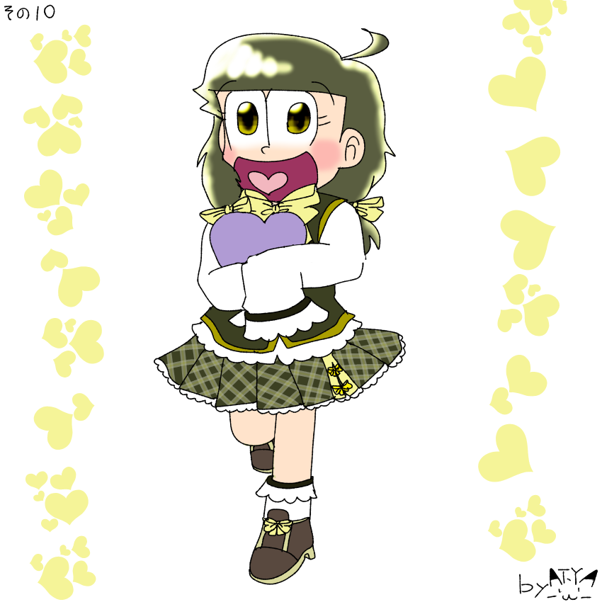 yamatake23's tweet photo. 反応の数だけ山野版派生な十四松を描く・リベンジ！
その１０・女子高生(２０２４年版バレンタイン)
その１１・精霊使いの精霊
その１２・白アニマル https://t.co/n8ikxY2zU3
