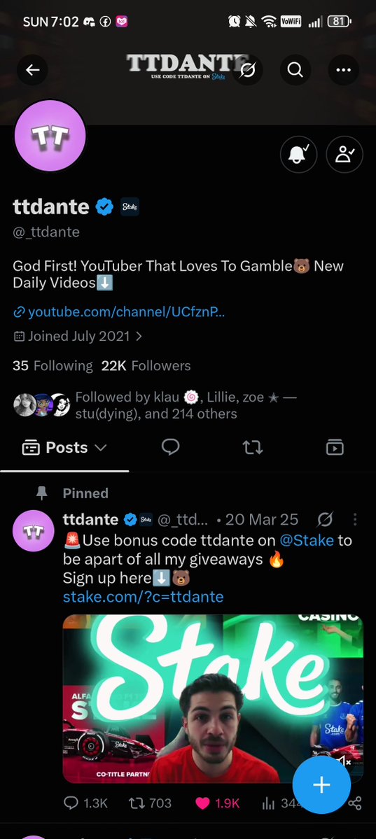 chimcloud's tweet photo. @_ttdante @Stake stake : Jeychim01 

Time to manifest 💗

Thank you @_ttdante notifs on as always 🙌 https://t.co/AHrI265ttx