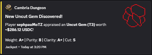 seph0120's tweet photo. Question!
Why are you sleeping and not playing @playcambria ????
Got $2000+ in ONE day 😇 (cant attach more ss)
I play I win EZ 😇🥰
also GF BUFF @Paotato01  for appraising those uncut gems for me because I have no luck in appraising them 🤣

@communitybria 
@MarkofTheZeal https://t.co/tDdV7dsxuF