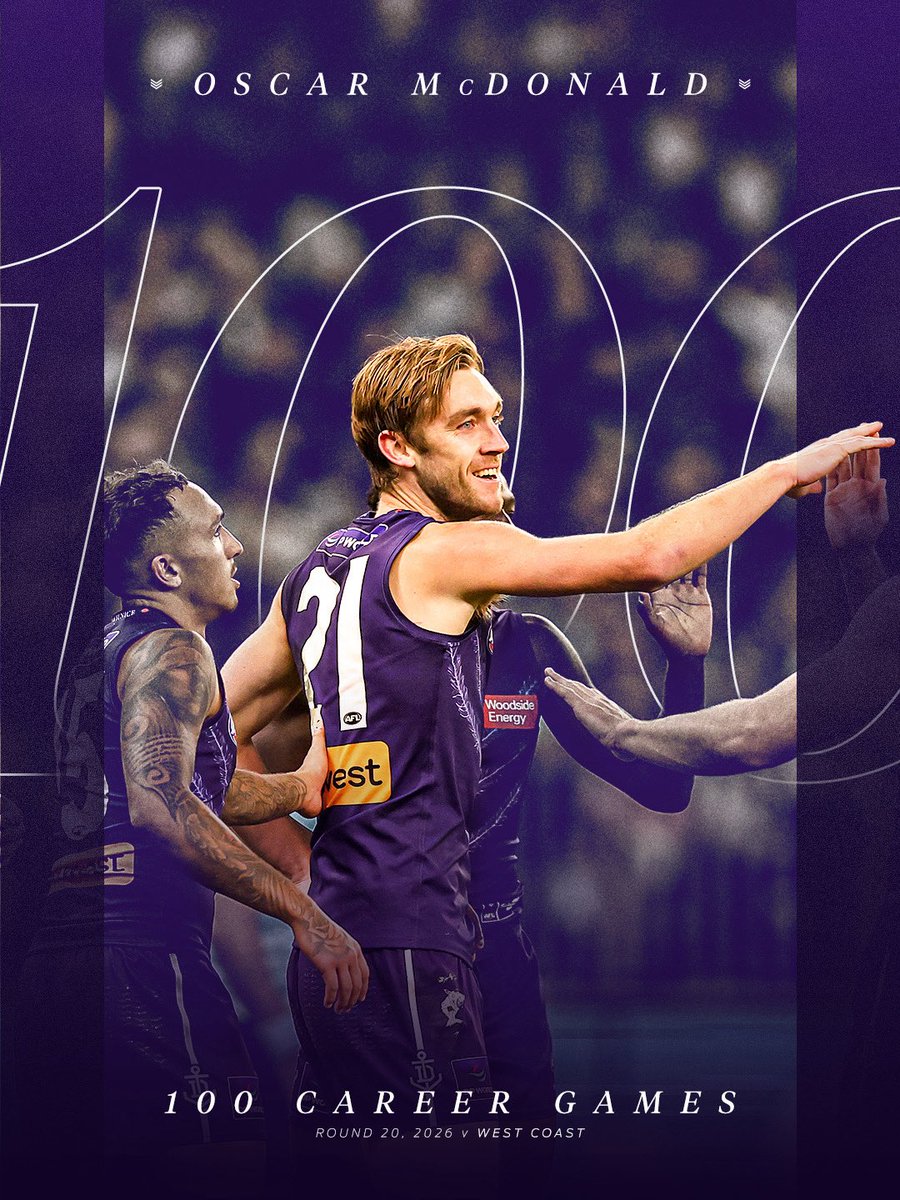 freodockers's tweet photo. a career that’s spanned across three clubs…

OMac brings up the 💯 in tomorrow night’s Derby 

#foreverfreo https://t.co/EHu3ghtNr8