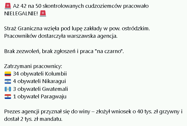 coolfonpl's tweet photo. 2 tys. mandatu za 42 nielegalnych czyli wychodzi 47,62 zł / szt. Może do tego dojdzie 40k czyli razem będzie po 1000 zł/ szt.
ZUS i podatki od minimalnej to 2200 zł. 

Dobry biznes. 🧐 https://t.co/GiRjVtNrvI