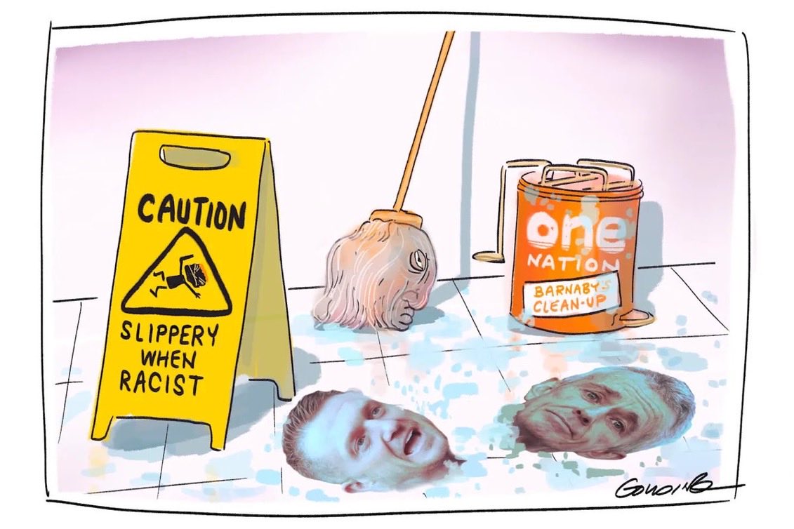 CaraMia200's tweet photo. #Barnaby thought he’d walked into deal where #Gina could engineer rise of shitheel #ON party via bots & algorithm manipulation. Imbecile #Hanson in Senate,he’d assume the PMship!
Reality: He’s the thankless janitor, cleaning #ON messes EVERY DAY. Already sick of the mop.#Auspol https://t.co/sJIITdJkXa