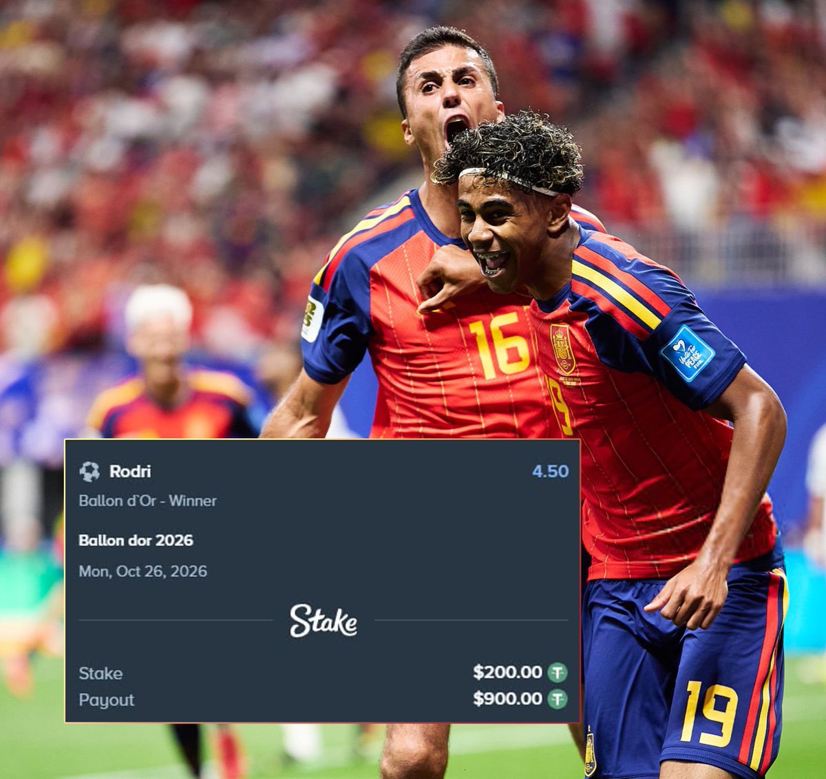 TouchlineX's tweet photo. 🚨 𝗡𝗘𝗪: Over the past week, the Ballon d'Or 2026 rankings have changed dramastically, per bookmakers:

1. Harry Kane
2. Lamine Yamal
3. Kylian Mbappé
4. Rodri
5. Lionel Messi
6. Ousmane Dembélé
7. Fabian Ruiz
8. Khvicha Kvaratskhelia
9. Pau Cubarsi https://t.co/M443Ao95FS