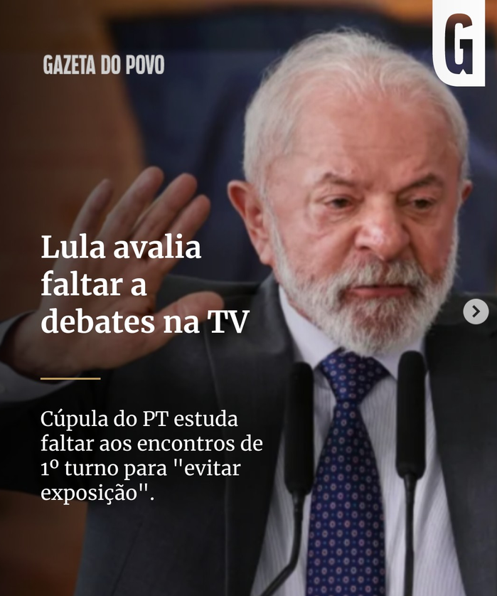 silvionavarro's tweet photo. Em 2006, Lula não foi aos debates no primeiro turno para não responder pelo Mensalão.

Em 2026, não quer responder sobre Lulinha, Roubo aos Aposentados, inflação dos alimentos, PCC, amigos ditadores, Saúde largada, roubo de celulares... https://t.co/QFAvCwVN9b