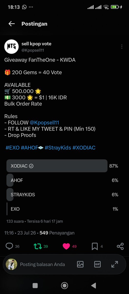 Qlaaay_'s tweet photo. @Kpopsell11 #xodiac https://t.co/ZfahSFC2eB