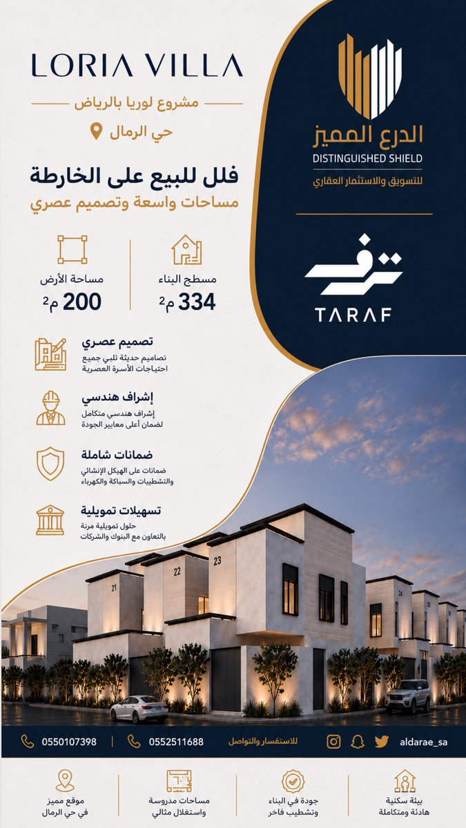 aldarae_sa's tweet photo. مشروع لوريا الرياض حي الرمال ✅🏠

استمتع بأسلوب حياة عصري في مشروع يجمع بين جودة البناء، روعة التصميم، والموقع المميز.

✨ مساحة الأرض: 200م²
✨ مساحة البناء: 334م²
✔️ تصميم عصري
✔️ إشراف هندسي
✔️ ضمانات شاملة
✔️ تسهيلات تمويلية
#الرياض_الآن #للبيع #فلل #عقار https://t.co/fhbJ2fOabb