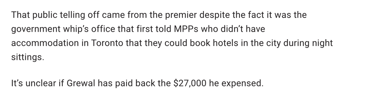 DrKateTO's tweet photo. More news coming out about the biggest spender in @fordnation's hotel scandal.
When will this MPP pay Ontario taxpayers back for the tens of thousands of dollars in hotel room stays? When will this government's party with our money finally stop?
#RespectForTaxpayers #onpoli https://t.co/0oR591EMJz