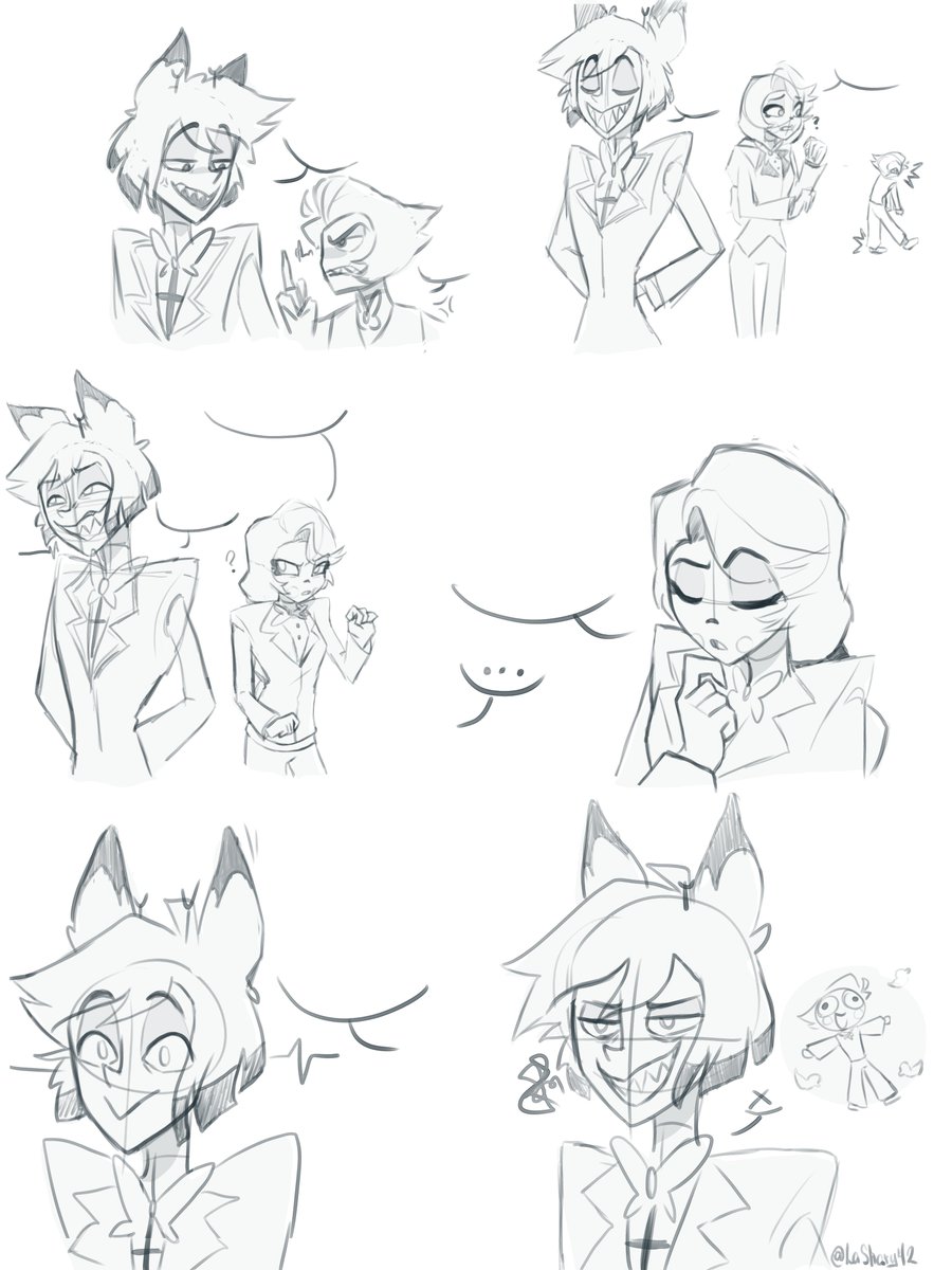 ashry_42's tweet photo. resubiendo bocetos q hice JAKJSASKAK #alartor #lucifer #hazbinhotel https://t.co/vfaWBZYdEZ