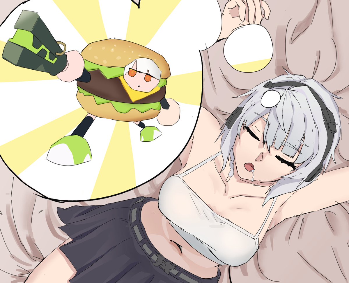 By_Mo_'s tweet photo. Sweet dreams 🍔#zzzero  #ゼンゼロ https://t.co/GXzzmCLKFq