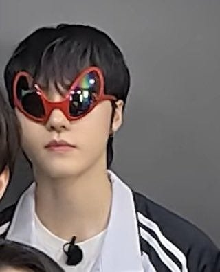 angeljinsik's tweet photo. it really is just junghoon and his alien sunglasses against the world https://t.co/nSrRIAGSdX