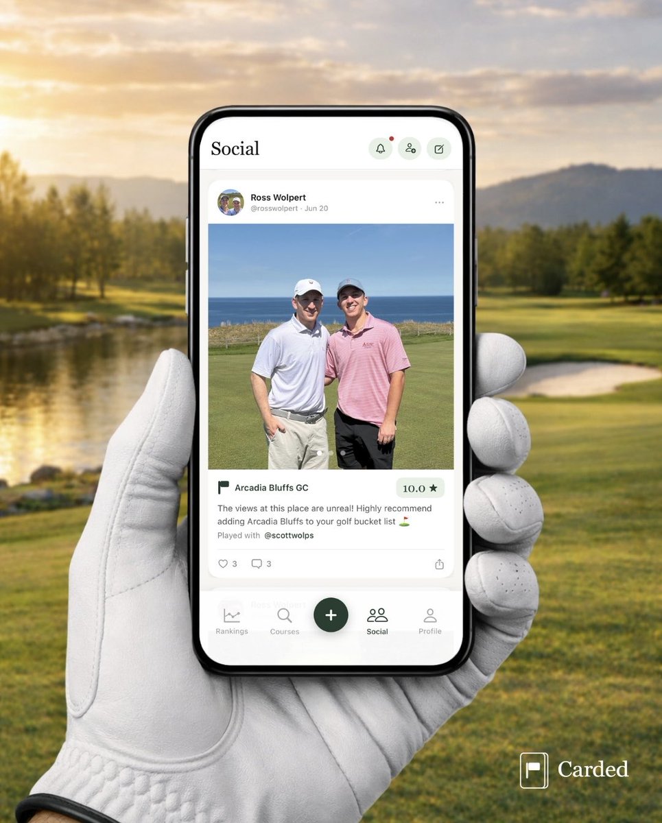 Carded: Your Golf Journal tweet media