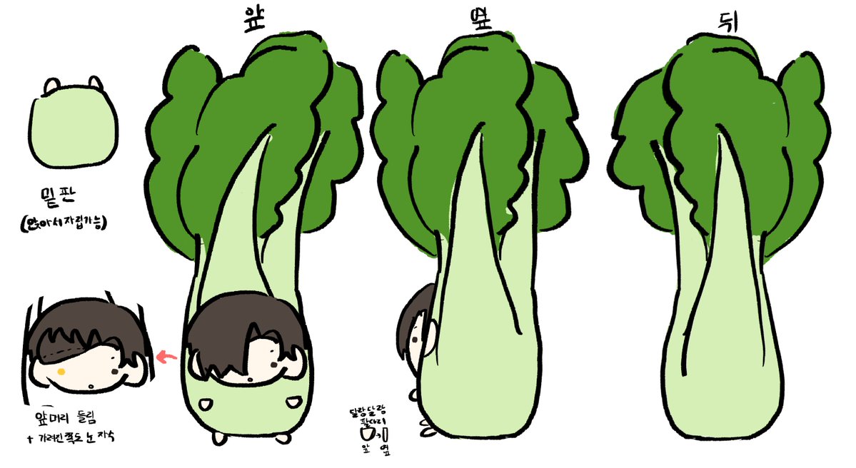 toytalez's tweet photo. 안녕���세요!
요즘 야��� 캐릭터가 되게 인기더라구요?

그래서 자랑하는 주문제작 인형!
청경채 + 캐릭터를 합쳤습니다. 귀여움 + 귀여움

보호자님께서 디자인 해주신 시연에
여러 논의와 샘플 제작을 거쳐 완성-
풍성해진 청경채 이파리와 오동통한 엉덩이, 달랑달랑 짧은 팔다리가 콱 깨물고 싶닥! https://t.co/Bc3jkx0c8K