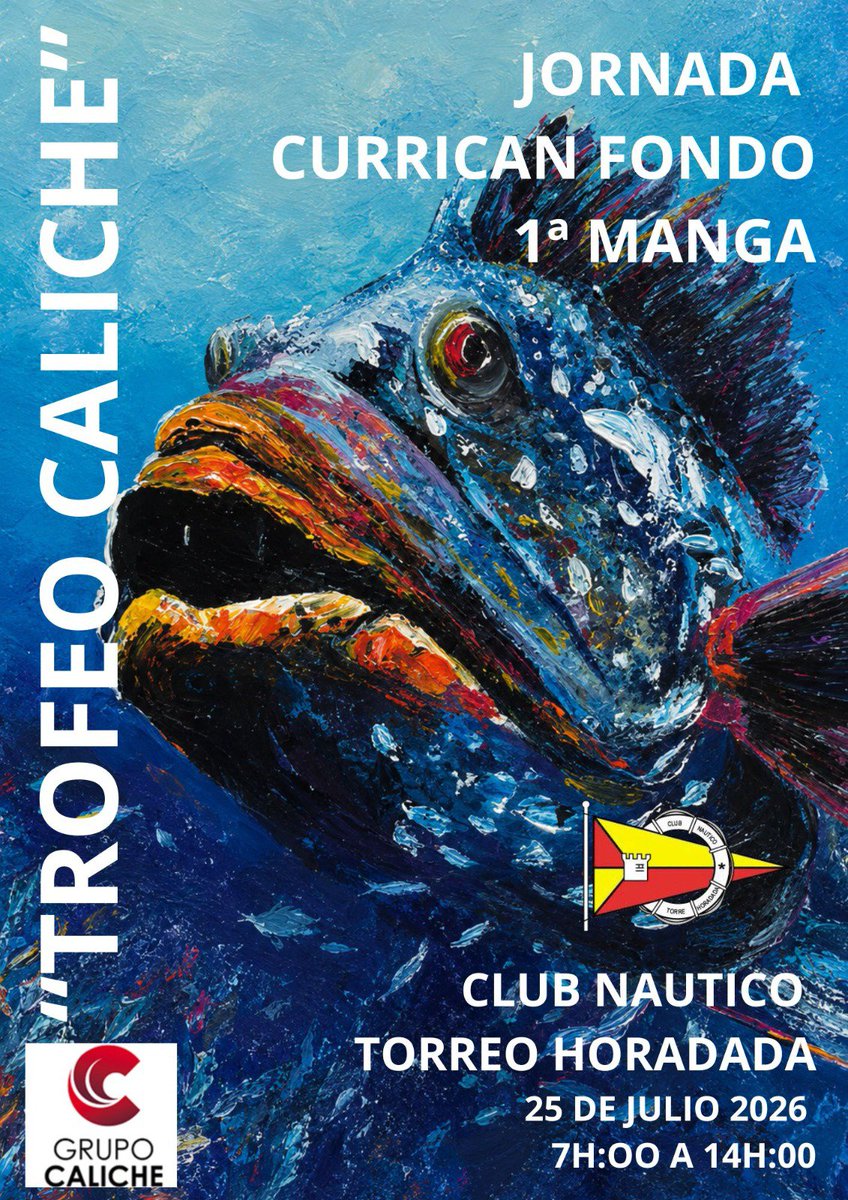cnth79's tweet photo. Un año más, desde el CNTH celebramos nuestras tradicionales Jornadas de Curricán de Fondo - Trofeo Caliche. 🏆🎣

• ⚓ Primera manga: 25 de julio
• ⚓ Segunda manga: 8 de agosto

¡Animaos a participar y a disfrutar de otra gran jornada de pesca en el club! ¡Suerte a todos! 🚀⚓ https://t.co/wxXWCiSVnm