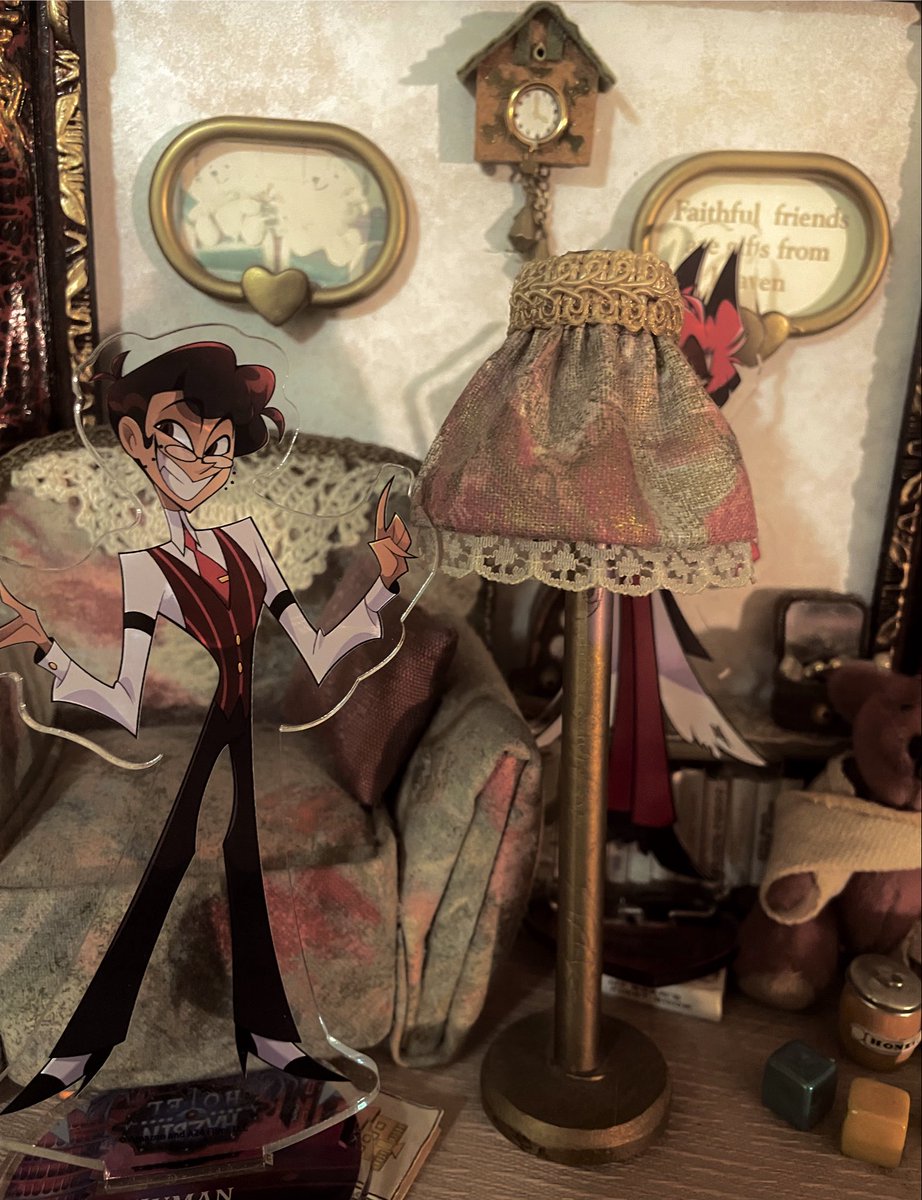 radioshowhosted's tweet photo. Alastor watch out…. I think theres someone in your house-! https://t.co/skuAhz0nsw
