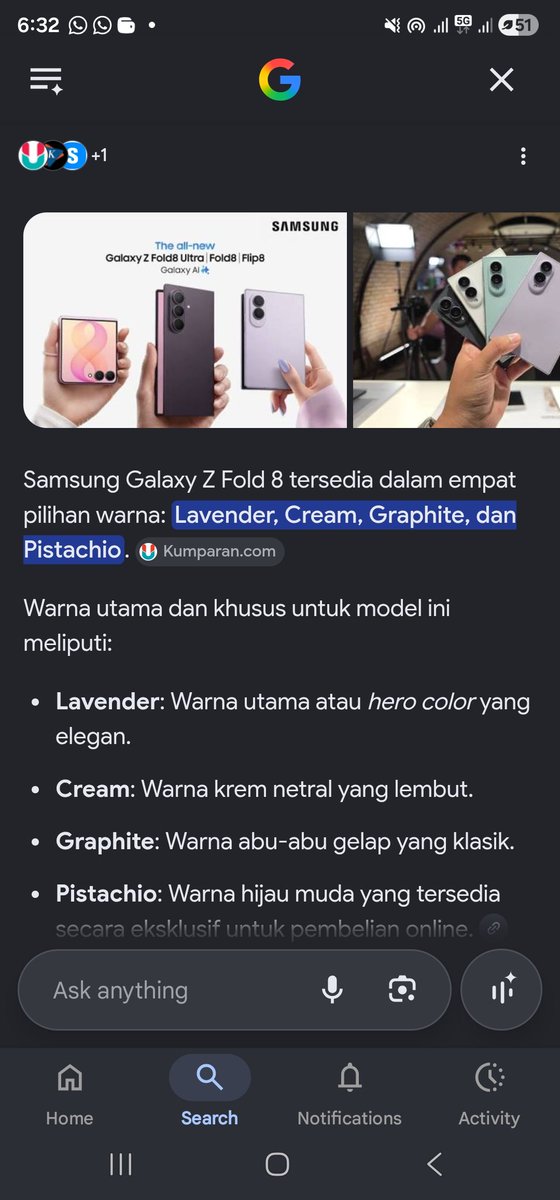 nadinemulia's tweet photo. @detikcom Varian warna nya: lavender, cream, graphite dan pistachio
Suka bgt yg pistachio nya kereeennn 🫶🏻

#FoldTheDoubt #GalaxyUnpacked #UNPKWatchParty #detikcomxSamsung @samsungID @detikcom https://t.co/hCUZMzL1ir