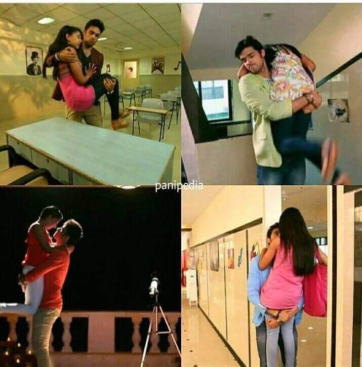 Mananforevxn21's tweet photo. Someone: what's your hobby 
Manik: lifting Nandini 😏.
#12YearsOfKYY https://t.co/BA2675FWOd