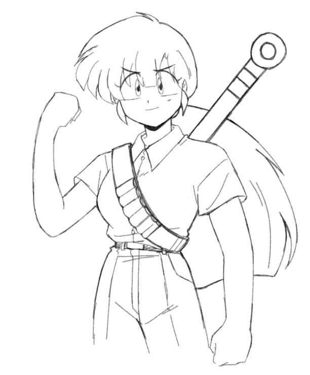ToastedRicebowl's tweet photo. Ukyo doodle (too lazy to draw fingers) https://t.co/jK6ba3pwuD