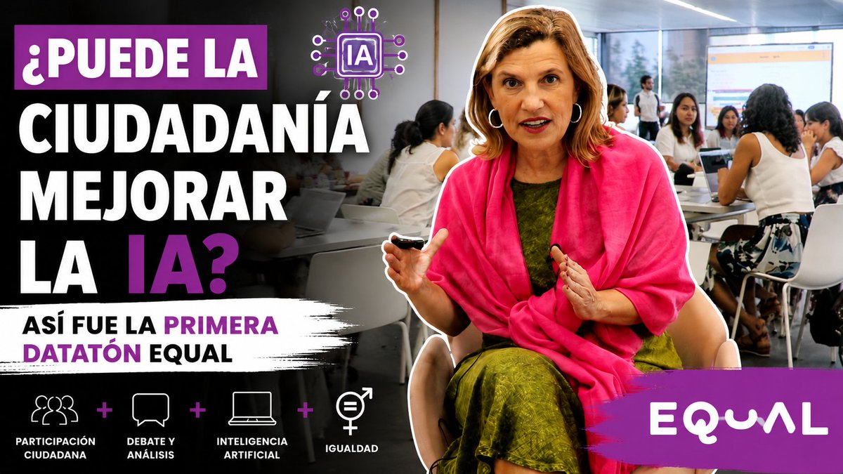 IOpenData's tweet photo. 🔎¿Cómo puede la ciudadanía contribuir a construir una IA más responsable?

🗣️Un datatón es una experiencia colaborativa en la que jóvenes analizan publicaciones, debaten sobre violencia machista digital y ayudan a mejorar una IA.

👉https://t.co/44bGFKH8Po https://t.co/duopNbxk8h