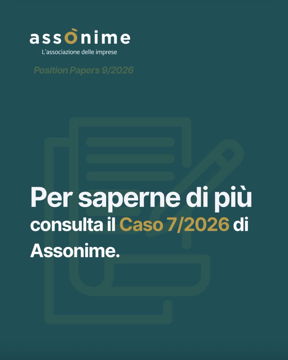 Assonime's tweet photo. ⚖️ Scraping di dati personali e class action: il Tribunale di Milano apre una nuova stagione della responsabilità civile privacy

@Assonime pubblica il Caso 7/2026, dedicato all’ordinanza del Tribunale di Milano che, nel caso Meta, affronta il rapporto tra GDPR e azioni rappresentative, chiarendo principi rilevanti in materia di tutela dei dati personali, danno da perdita di controllo dei dati e responsabilità delle imprese.

Per approfondire consulta il sito ➡️ https://t.co/5biLJW7K4N

📲 O la app di @Assonime 👉 https://t.co/6w2HSrqibi
