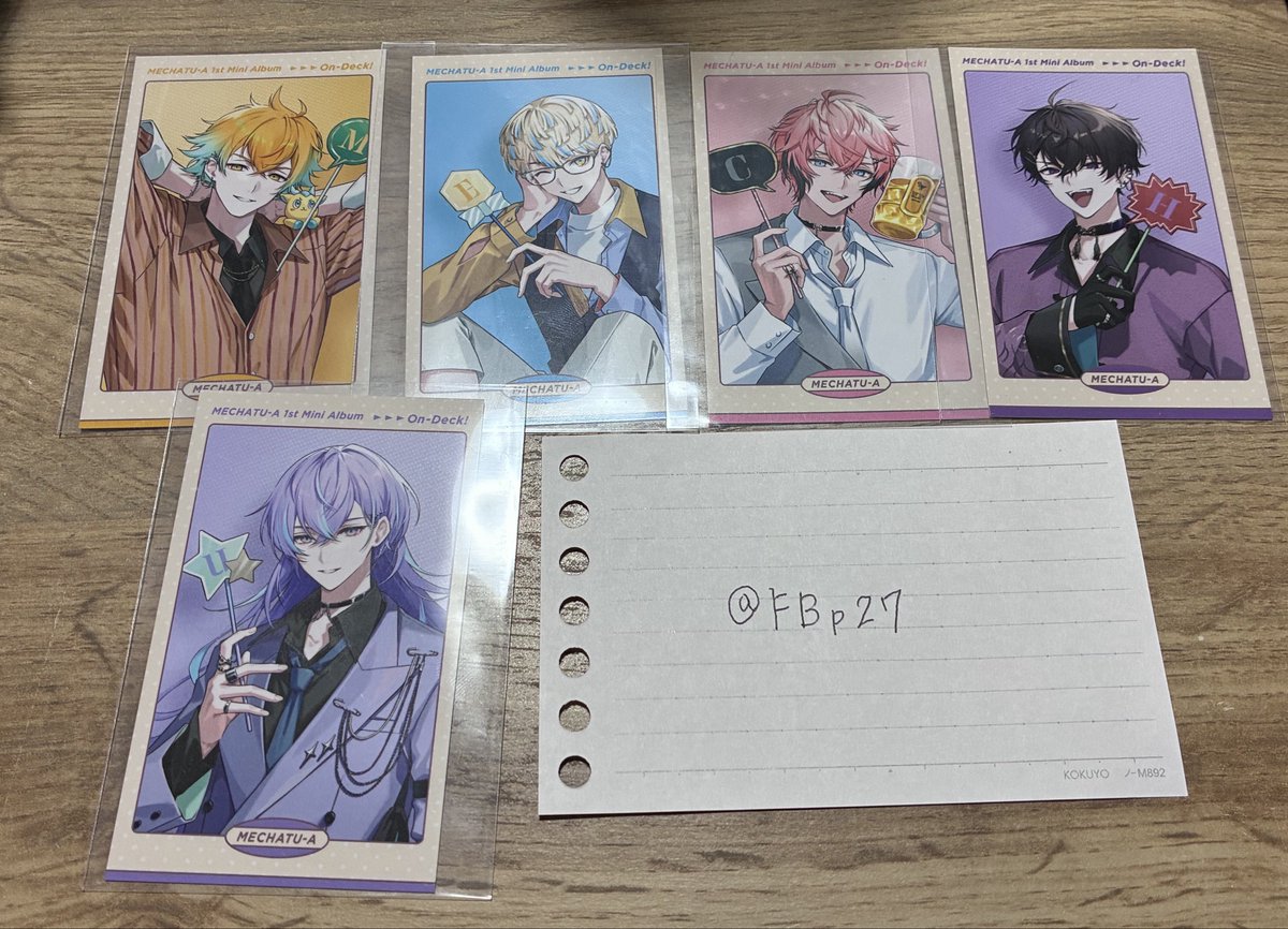 FBp27's tweet photo. [譲渡・交換]にじさんじ MECHATU-A On-Deck!

譲)画像のランダムカード、アニメイトトークイベントシリアル×2 

求)未使用LIVE先行シリアルコード＞カード1枚300円、イベントシリアル1枚500円

買取→PayPay(マネーライト可)

シリアルの場合n:1の交換可

リプ、DMにてお気軽にお声がけください。 https://t.co/XxtGRG4Gwx