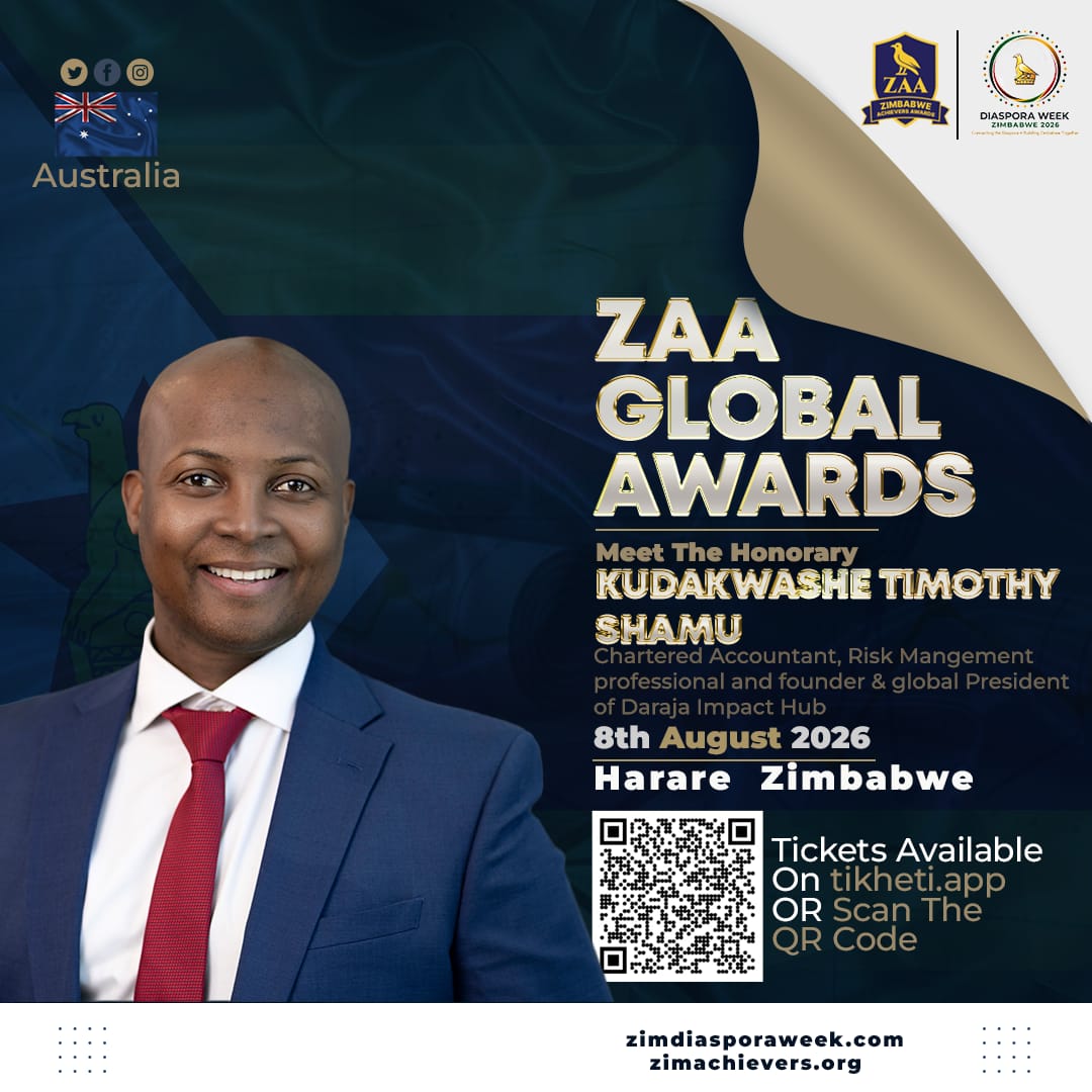 zimachievers's tweet photo. Meet the Honorary | Kudakwashe Timothy Shamu CPA (Aust.) 🇿🇼🇦🇺

Kudakwashe Timothy Shamu CPA (Aust.) is a Chartered Accountant, Risk Management professional, and founder of Daraja Impact Hub, a multi-award-winning...

Full Bio: https://t.co/7OTz4uwgck https://t.co/NtOH9wi6M3