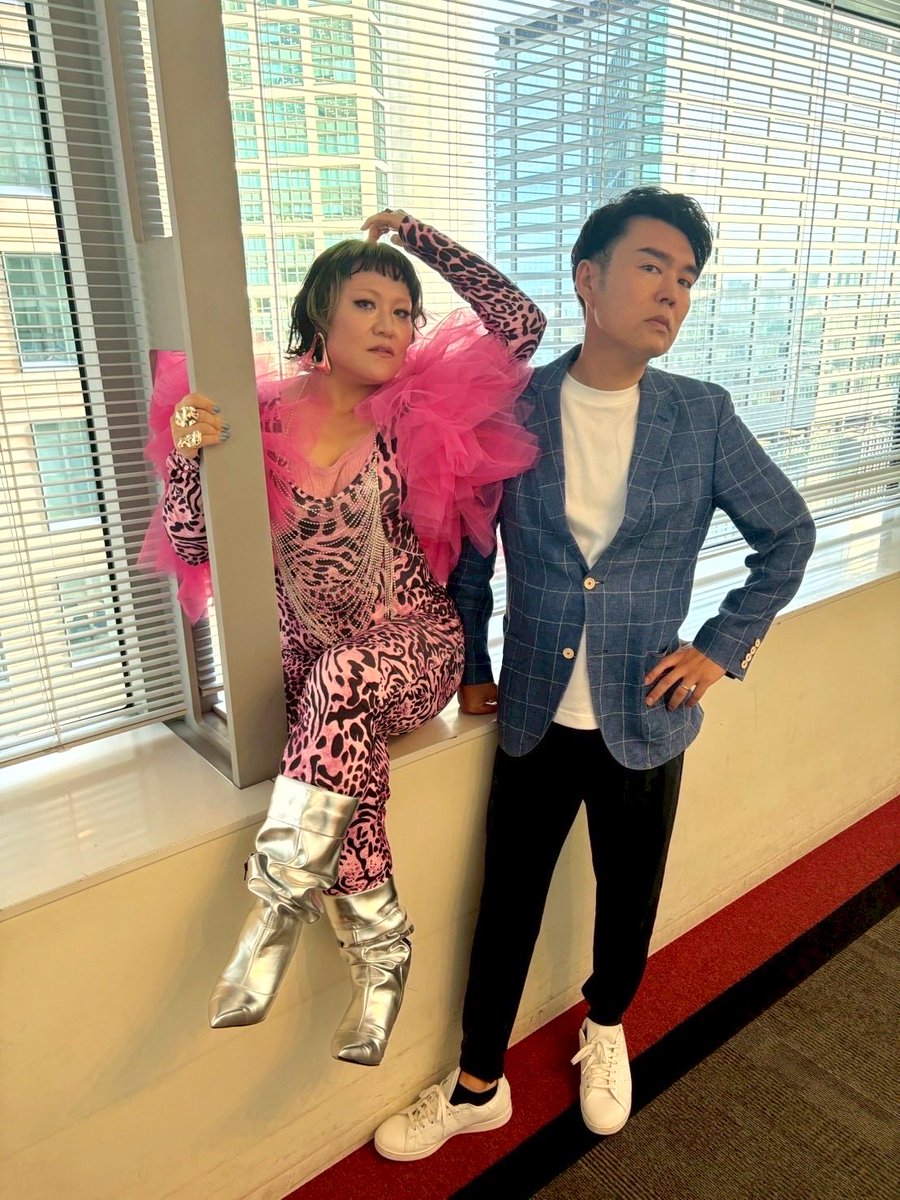 Barbie_Babiro's tweet photo. ぐるナイで前髪ぱっつんにしてもらいました！相方のハジメさんに会うのは今年初めてでした！良いお年を〜💖 https://t.co/sICJQe3kvp