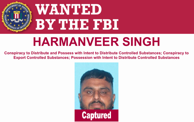 The_SikhVoice's tweet photo. 🚨 FBI arrests #Khalistani Harmanveer Singh in Stockton, CA for alleged role in the Ravinder Dhanda Organized Crime Group.
The Vancouver-based network smuggled bulk cocaine &amp; methamphetamine across US, Canada &amp; Mexico. Captured by CHP as part of transnational drug case. https://t.co/aPRfxnyM0K