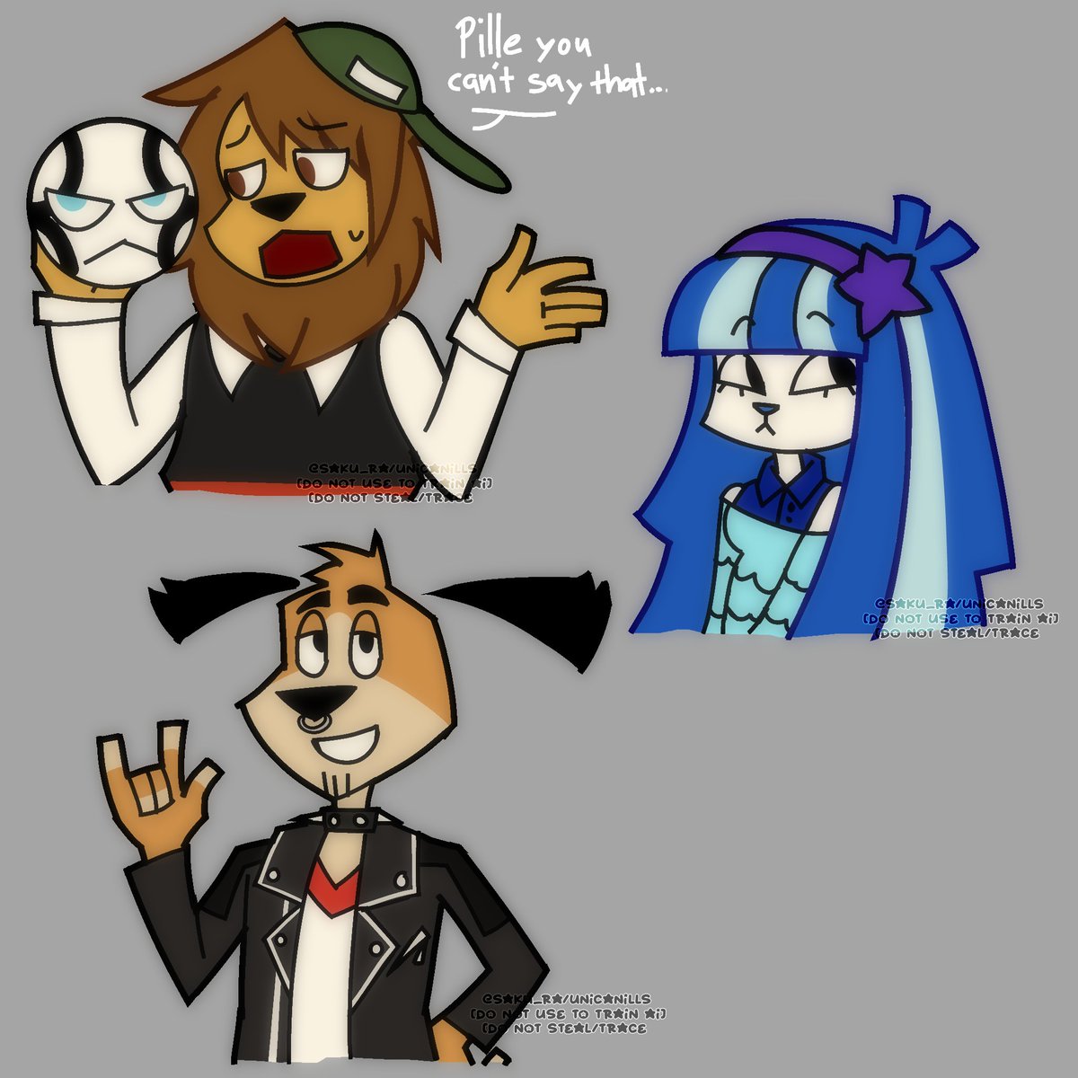 SAKU_RA_UNI's tweet photo. PART 3!!!!
Victims and credits to the character design of the tsmtv au by Yiyi Yippee
@MariaSophi23644-karla
@Sayumi_Draws14-Huamulan
@oldmascotyaoi-striker
@pacayluro-Merly
@GleniuxAlt-Goleo
@Lucsxo_p-Amantis
@racoonshark67-Tina
#Mascotverse #tsmtv #theshowmascoTV https://t.co/YV1xwqgL2Q