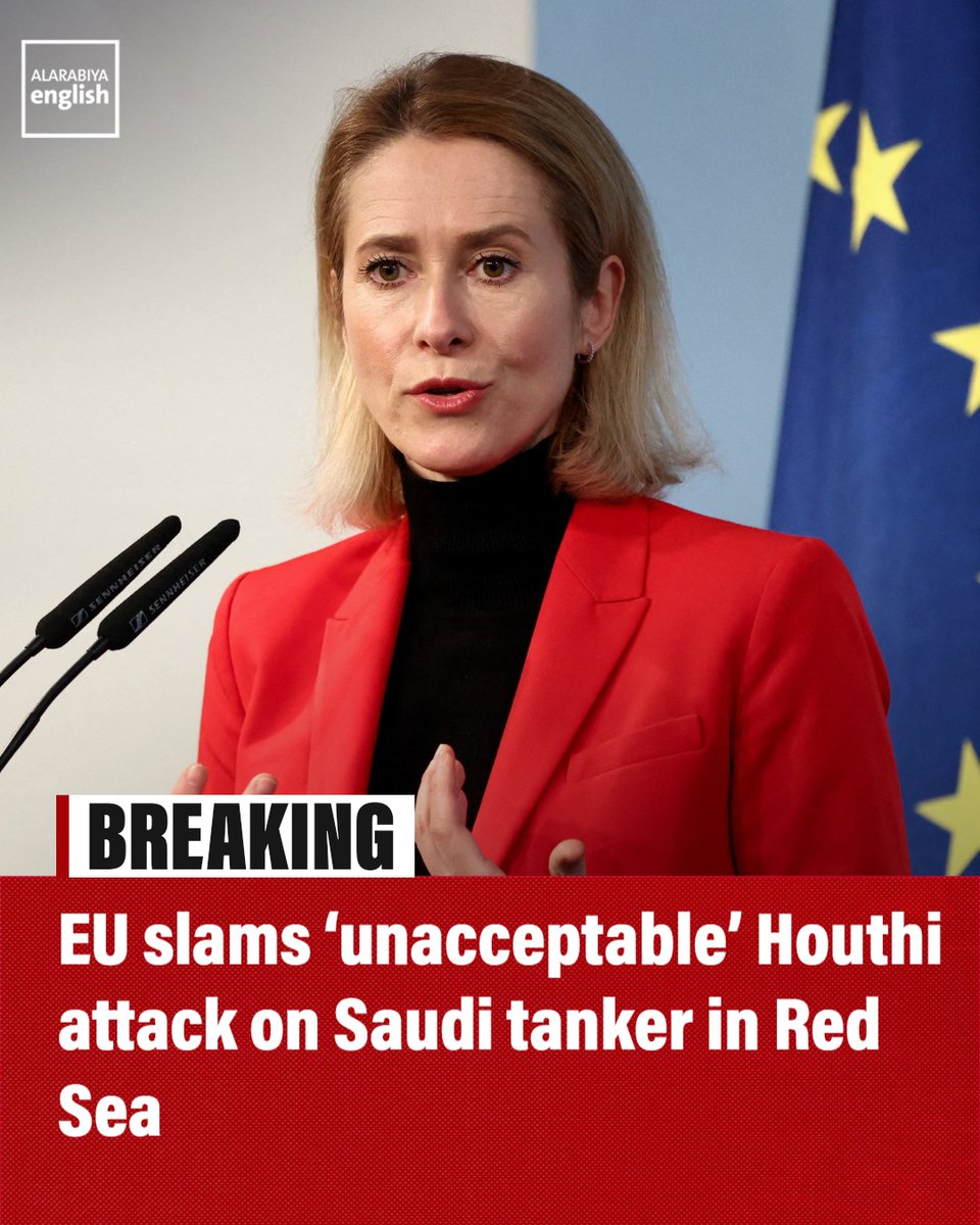 EU foreign policy chief Kaja Kallas says the Houthis must cease all action
