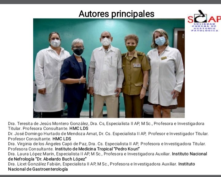 Miraisy71's tweet photo. Presentación del Libro Patología de la COVID- 19 en 800 autopsias, en el 1 Jornada Nacional  de Anatomía Patológica en el marco de las actividades en saludo al 40 Aniversario del Hospital General Camilo Cienfuegos.
@DirecSaludSsp @Barbara78904587 
@Aliosky72982660 
@Yaneisy1982 https://t.co/tSgxIKcDVK
