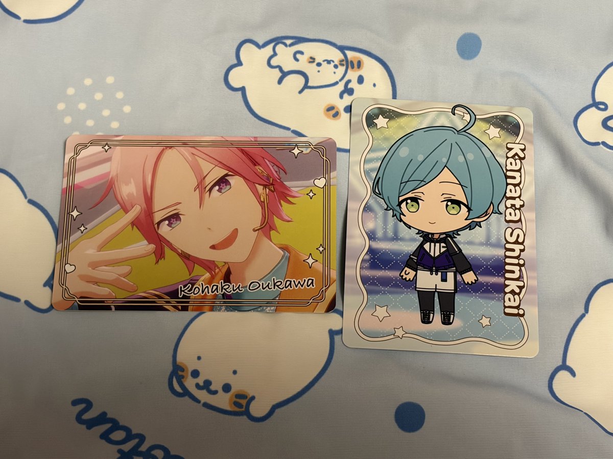 rc0717rc's tweet photo. 【交換】 あんスタ チップス2 vol.4

譲→MVこはく、SD奏汰

求→MV鉄虎、SD翠、SD紅郎

お纏めの方ご優先です。
難しいとは思いますがよろしくお願いいたします。 https://t.co/84xlc4D29o
