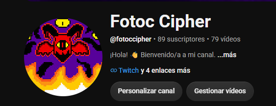 FotocCipher's tweet photo. A punto de llegar a los 100 subs en YouTube, GRACIAS!!
Cuando lleguemos habrá un video especial/personal!
https://t.co/BmvFpoNtCk https://t.co/DK9X92uY7m
