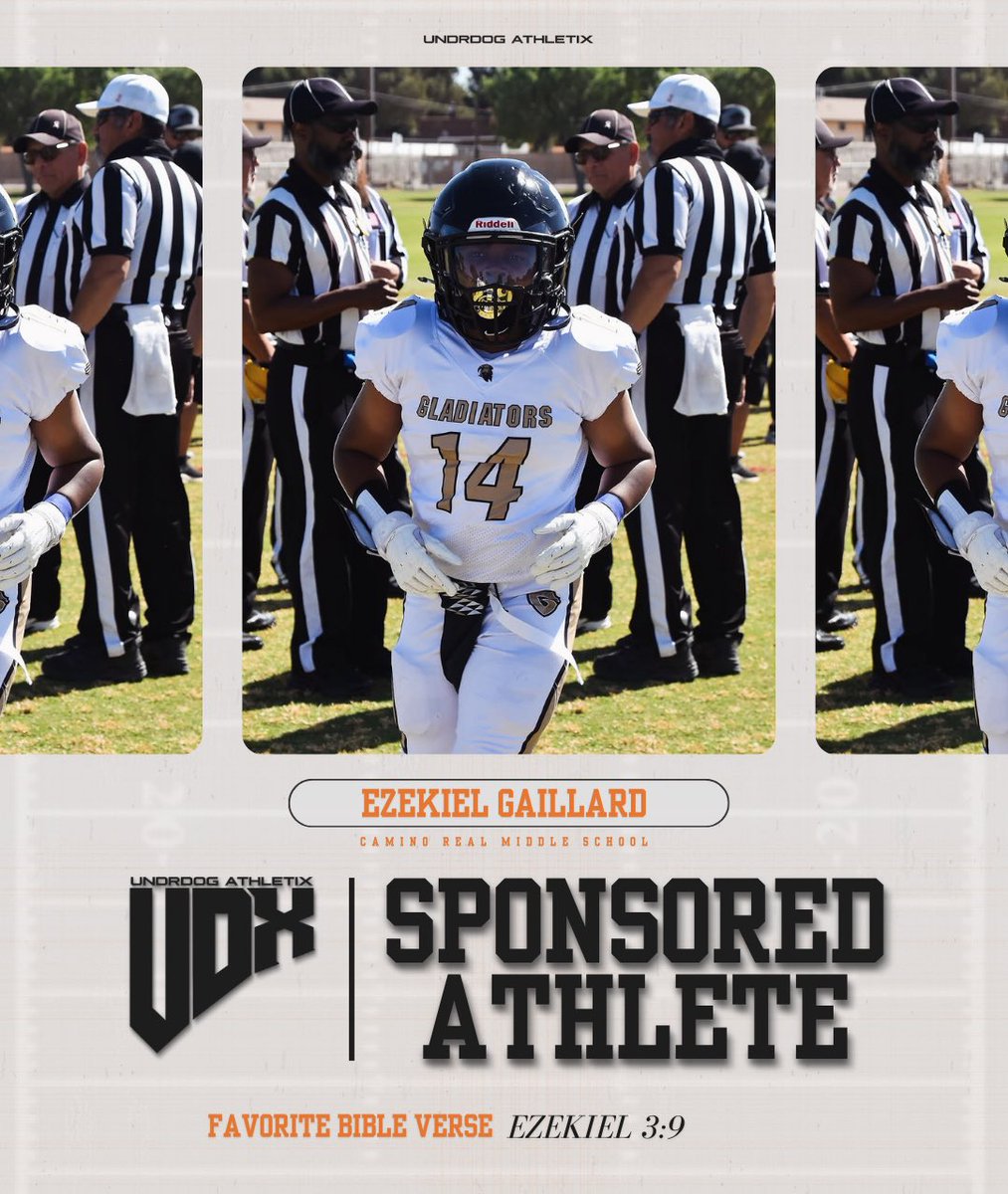 big_zek14's tweet photo. Excited to officially join @UNDRDOGX as a sponsored athlete! 🙏🏈

Use code EZEKIELGAILLARD at checkout to support me.

🔗 https://t.co/UyTjo388Lm

#Sponsored #LasCruces #NewMexico #Football https://t.co/RW7agvNZRZ