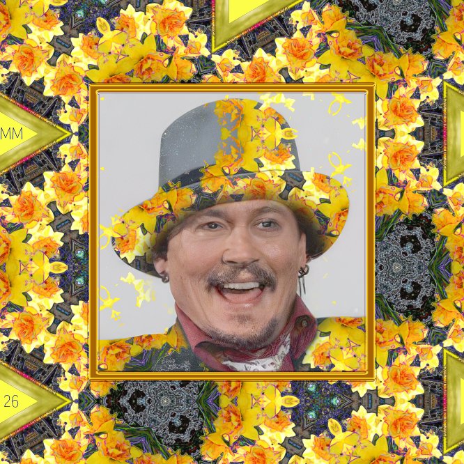 MmSunbeam33's tweet photo. 23/7, 2026
It seems I wasn't quite finished with Johnny😁
But I was also looking into some kind of cloud storage for my things and while doing that I found this pattern and a laughing boy so here is two versions of that ☺️
#JohnnyDepp #Photoshop https://t.co/U2e7H8ZqT3