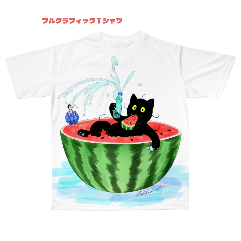 720yushin's tweet photo. 納涼❗️❗️❗️🍉🍉🍉
明日の12:00からシャツが1,000円引きセールなので
すいかシャツ作りました❗️💥🍉🐈‍⬛
🍉🍉スイカは飲み物🍉🍉
https://t.co/HXhwykHPk6 https://t.co/QaYAu1Esj5