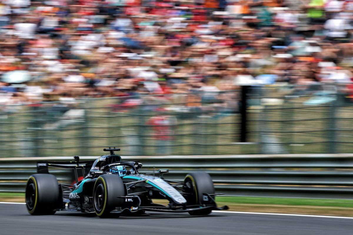 MercedesAMGPCF1's tweet photo. 🚨 The team has made deployment software modifications ahead of this weekend’s Hungarian Grand Prix to help address a problem it found deep in the code on George’s car in Belgium.

- Toto Wolff had explained that analysis by the team had uncovered an unspecified problem on Russell’s engine that had contributed to a lack of deployment on the final run.

- The problem that George faced in qualifying was related to an element deep in the code on his power unit that meant his deployment was being front-loaded around the lap.

- This meant that, as part of the adjustments that are made by the algorithms to manage energy around the lap, it was more biased to using extra energy on the run to Les Combes.

- This, allied to some differences in how he and Antonelli then impacted harvesting and battery usage around the middle sector, meant he was short of power for the run to the final chicane.

- Having uncovered the issue in the code that got exposed in Belgium, Mercedes has put countermeasures in place from this weekend to try to make sure that there are no repeat problems.

- The team has also got to the bottom of what went wrong on the opening lap as well, with both Russell and Antonelli lacking deployment on the run to Les Combes.

- The issue was triggered by a software error, meaning that neither car harvested as much energy as anticipated on the entry to La Source.

- Then, with extra battery power being drained on the way out of the hairpin to help fill in a gap for turbo lag, it meant neither driver had the energy they had hoped for on the run down the Kemmel Straight.

[@wearetherace]