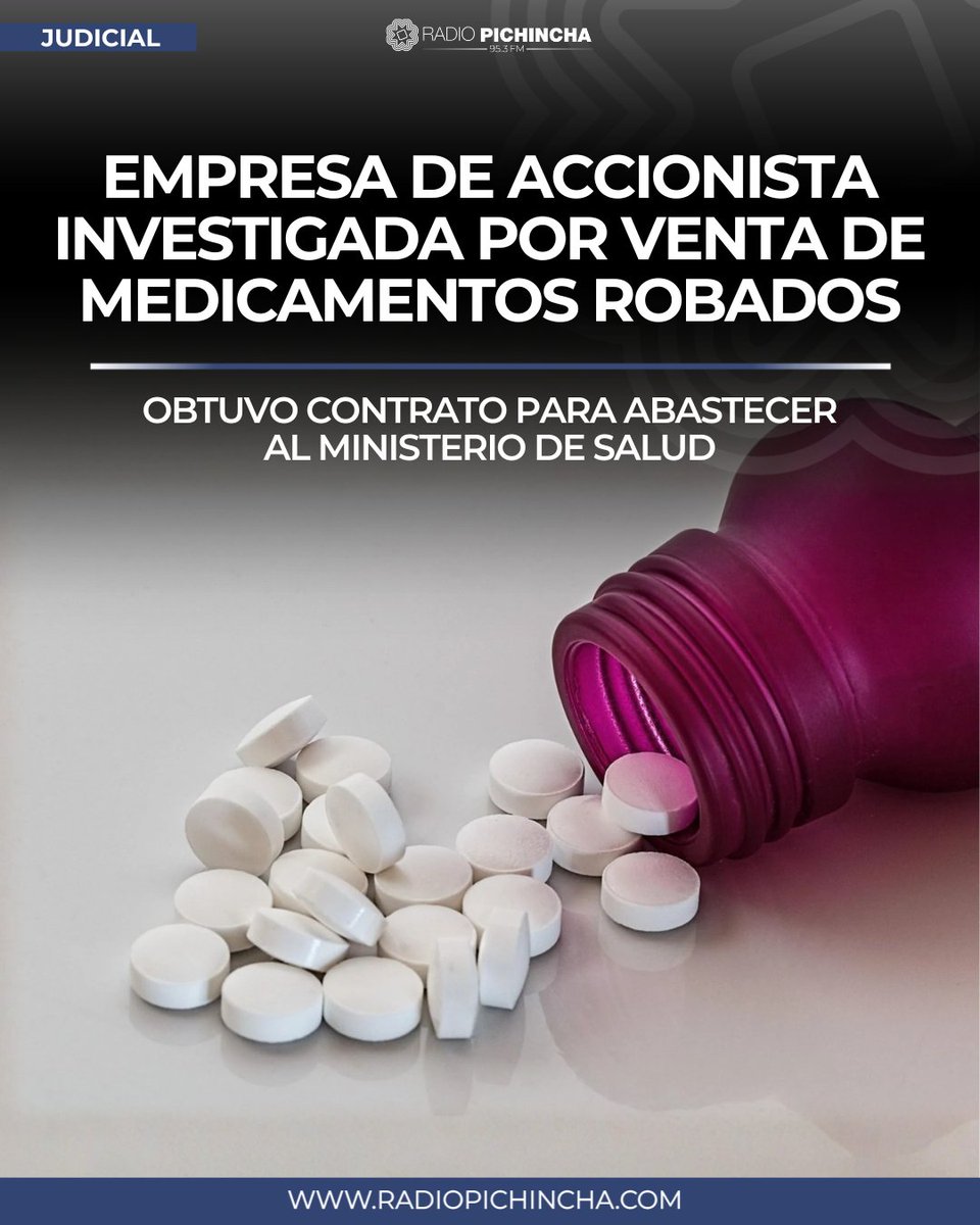radio_pichincha's tweet photo. ⚖️#Judicial | La principal accionista de Dismedic enfrentó causas por presunta comercialización de medicamentos robados, contrabando e insumos caducados, aunque todas terminaron con sobreseimientos o sin condena.
#LaRadioDeLasNoticias
Los detalles⤵️
https://t.co/L6YYUedxOI https://t.co/r2x8r08Qe2